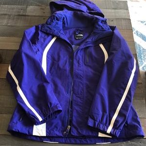 The North Face Purple Jacket with White Accents
